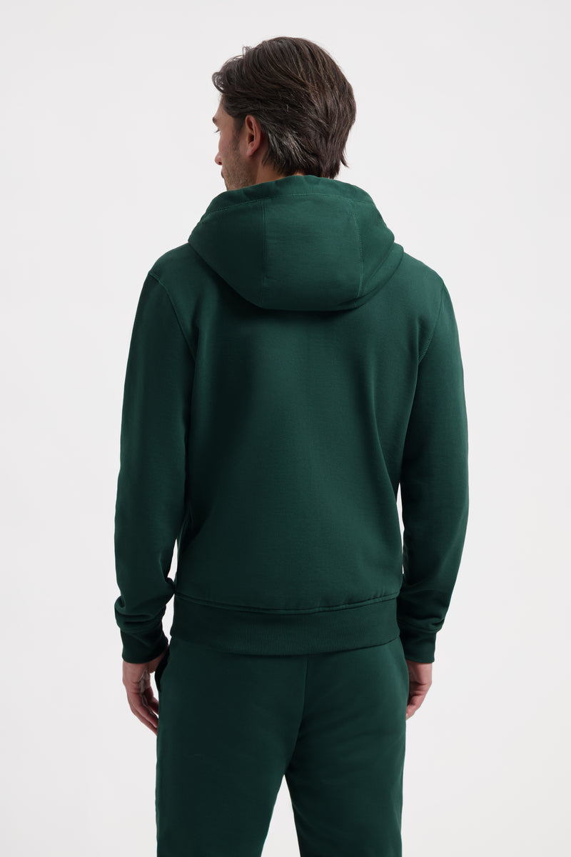 Zip-Up Hoodie | Hunter Green