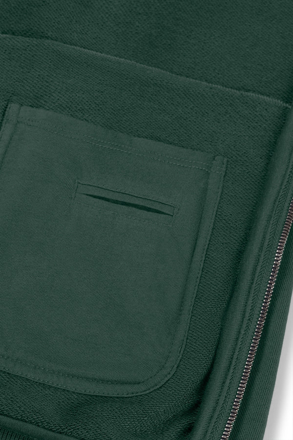 Zip-Up Hoodie | Hunter Green