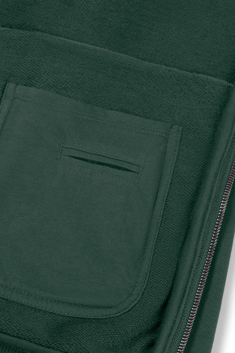 Zip-Up Hoodie | Hunter Green