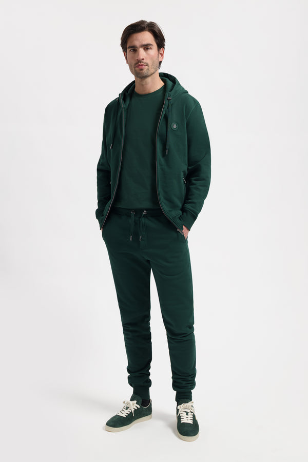 Zip-Up Hoodie | Hunter Green