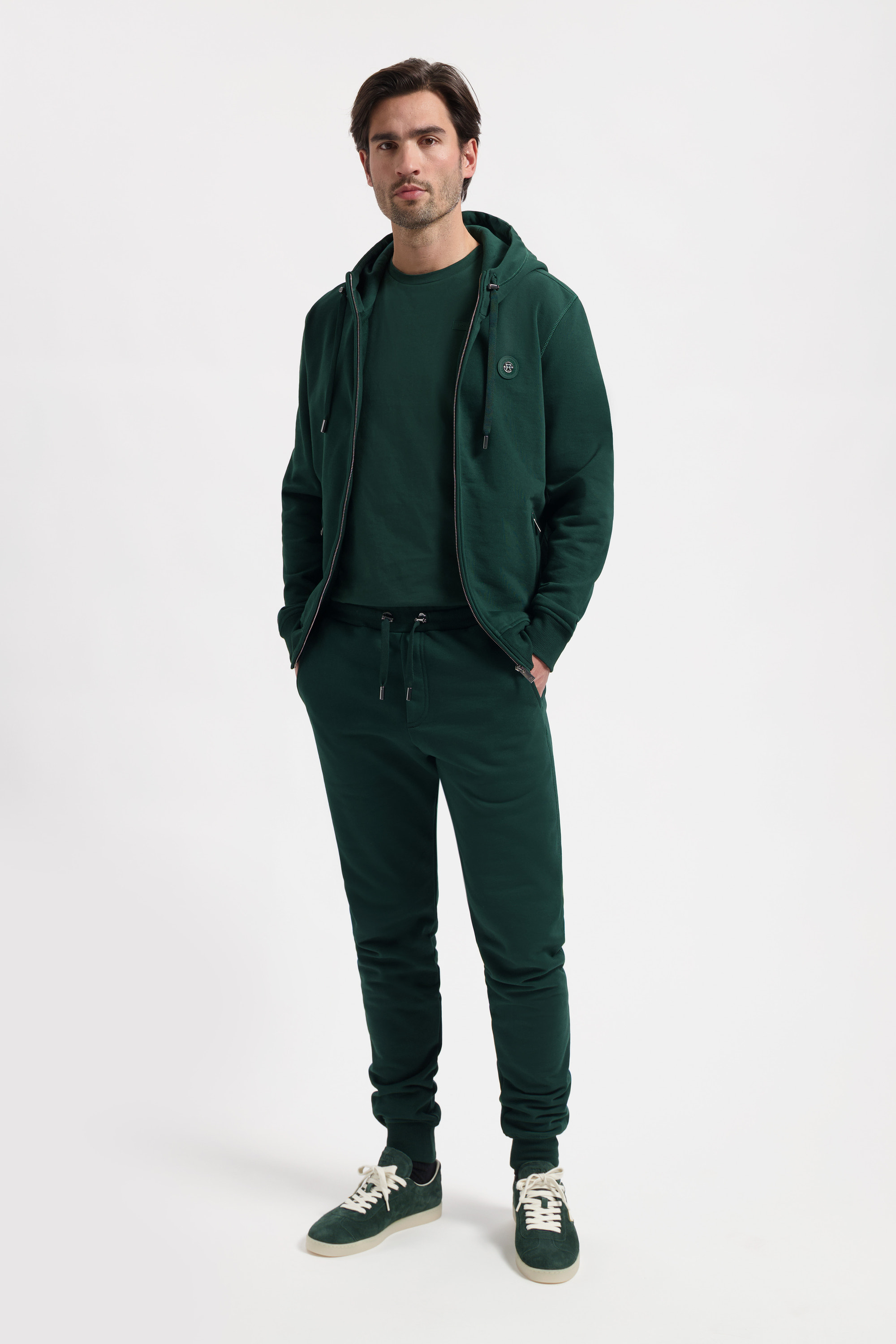 Zip-Up Hoodie | Hunter Green