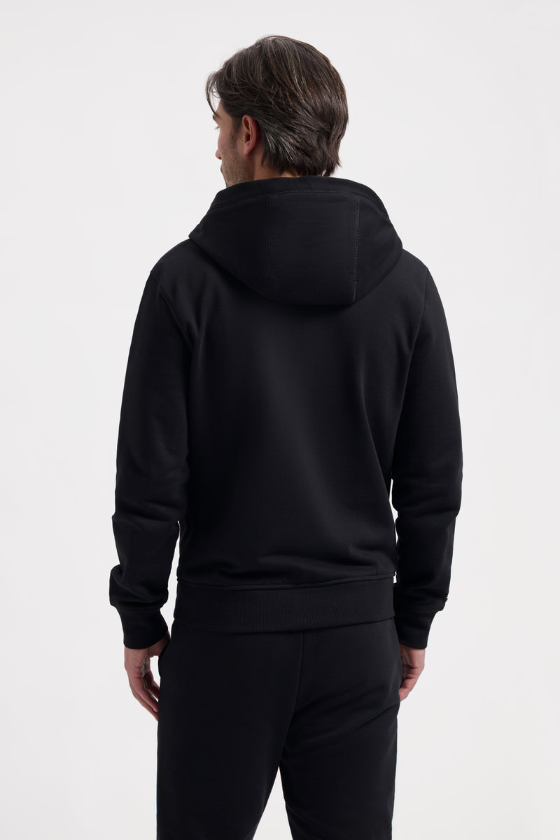 Zip-Up Hoodie | Onyx Black