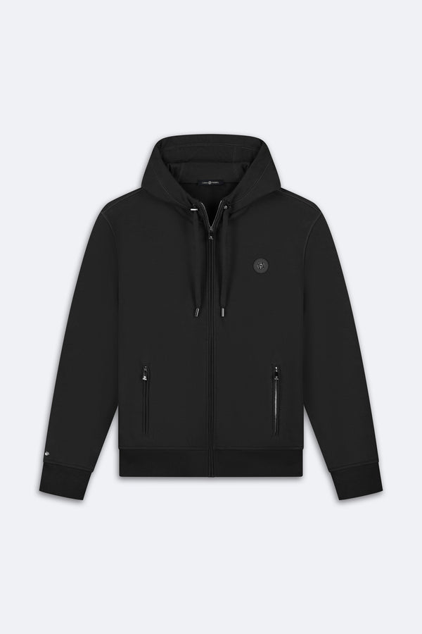 Zip-Up Hoodie | Onyx Black