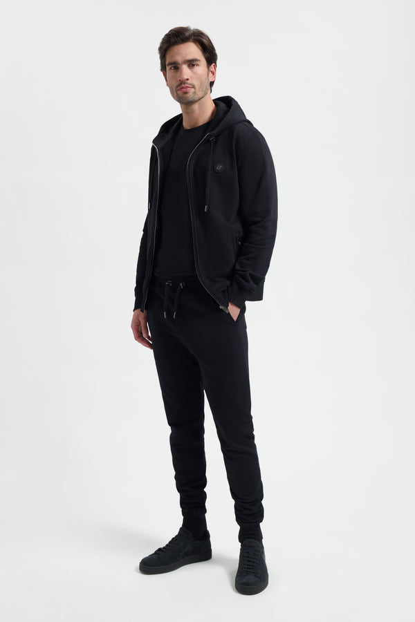 Zip-Up Hoodie | Onyx Black