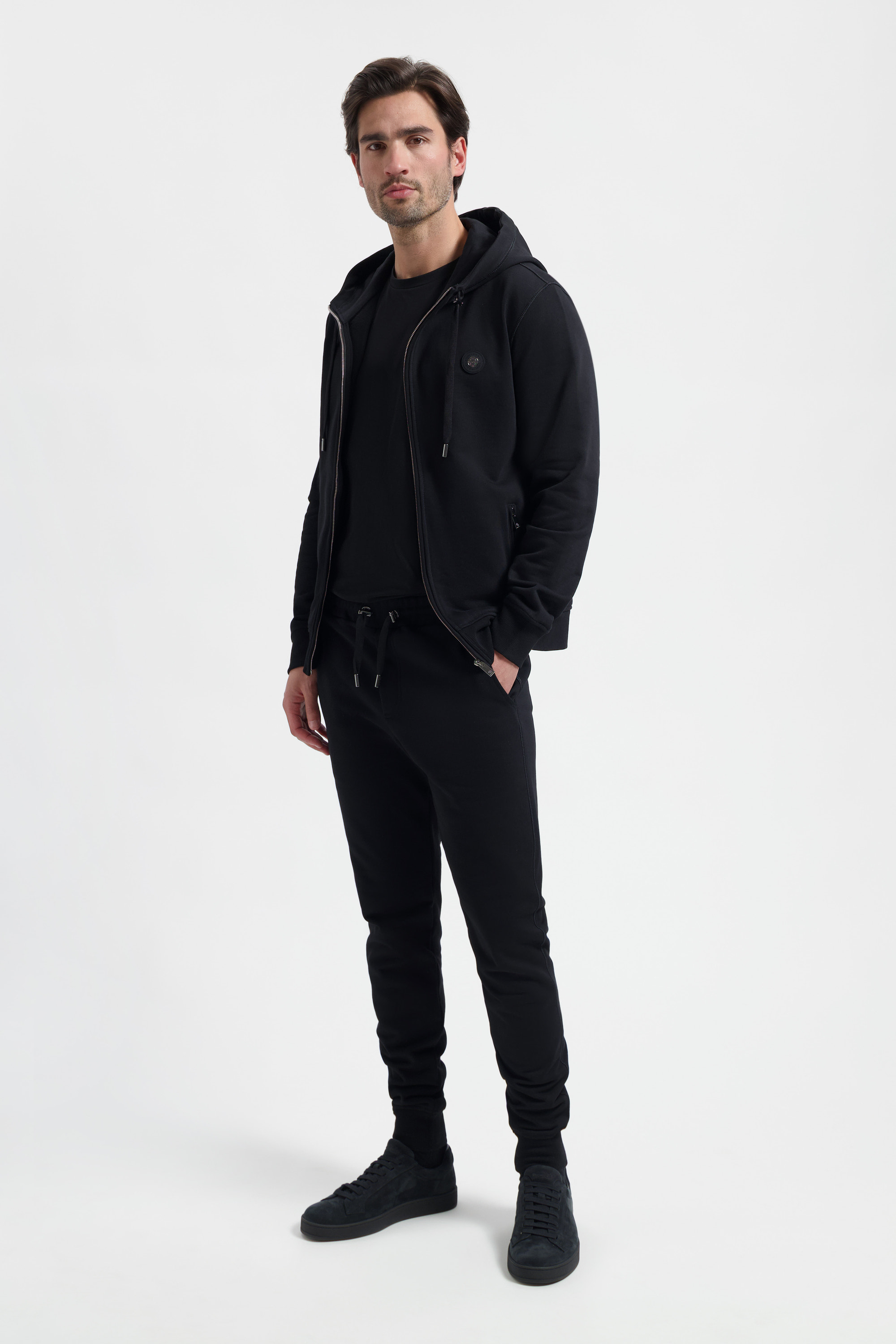 Zip-Up Hoodie | Onyx Black