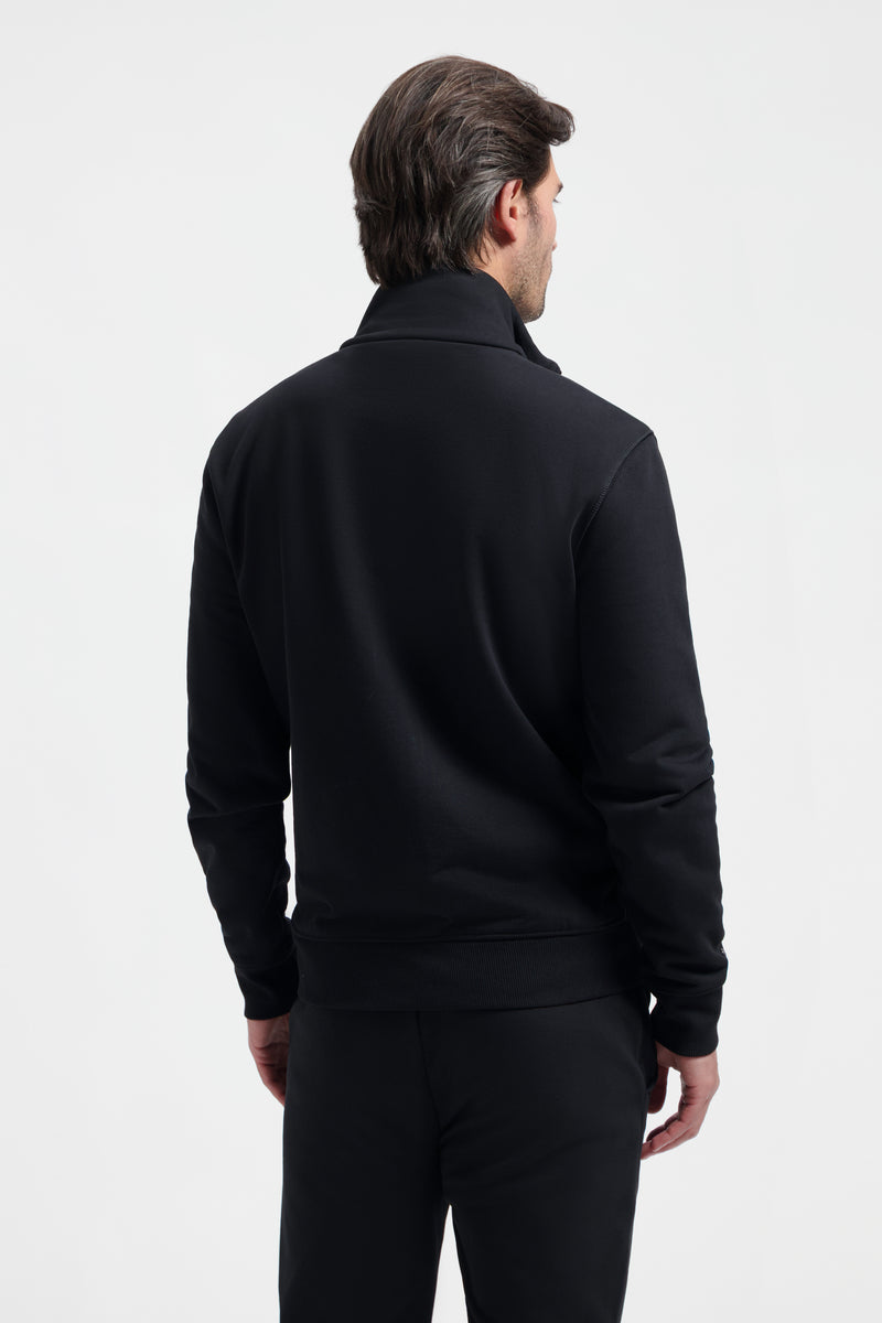 Zip-Up Sweatshirt | Onyx Black