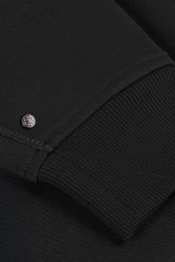 Zip-Up Sweatshirt | Onyx Black