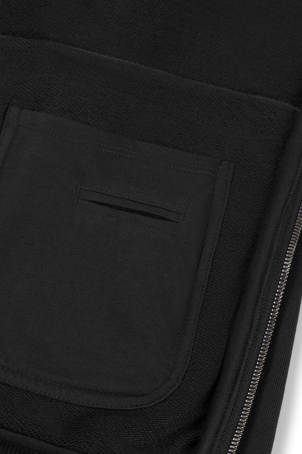 Zip-Up Sweatshirt | Onyx Black
