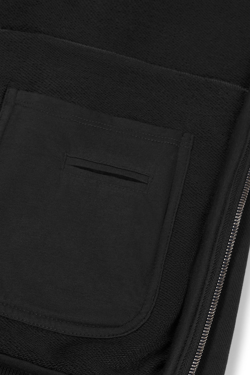 Zip-Up Sweatshirt | Onyx Black