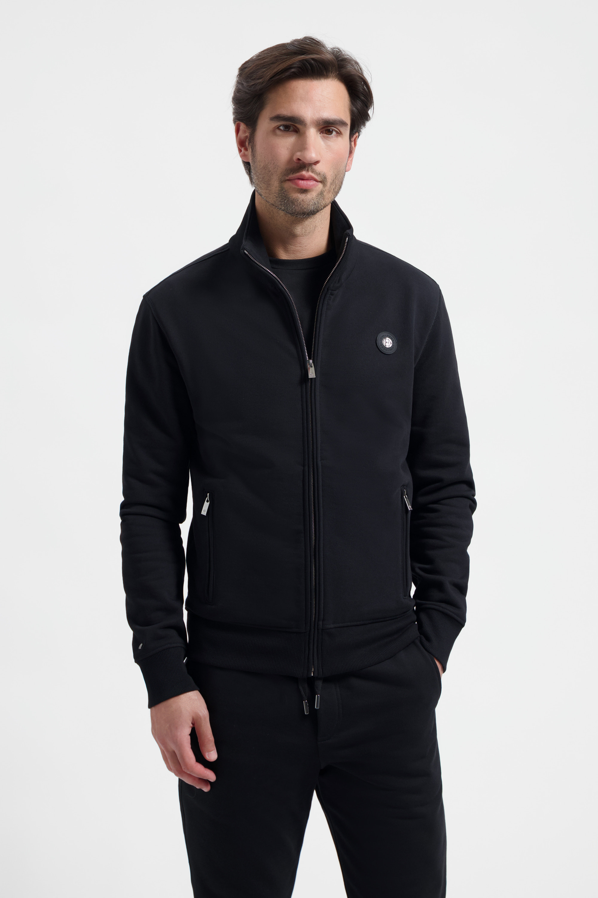 Zip-Up Sweatshirt | Onyx Black
