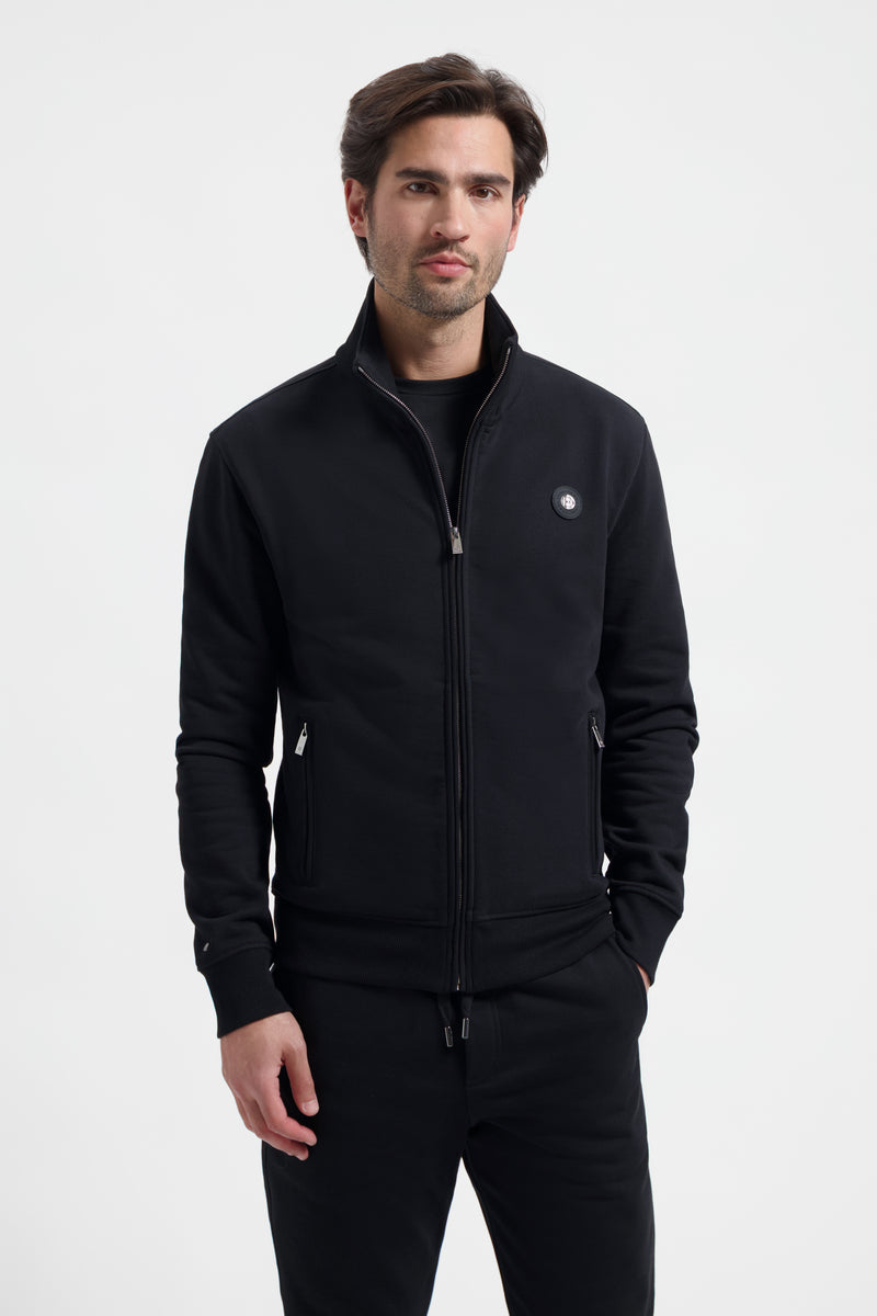 Zip-Up Sweatshirt | Onyx Black