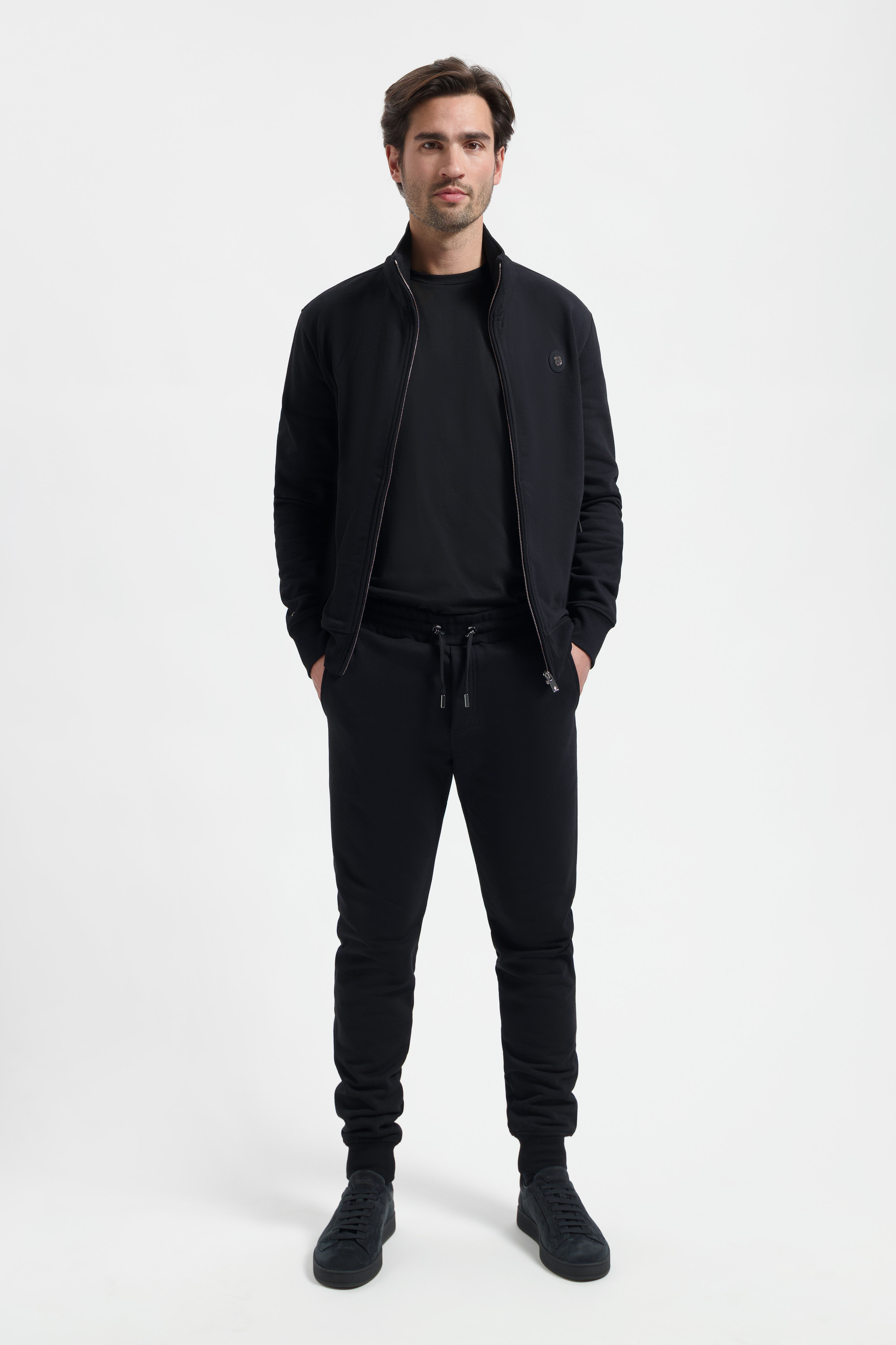 Zip-Up Sweatshirt | Onyx Black
